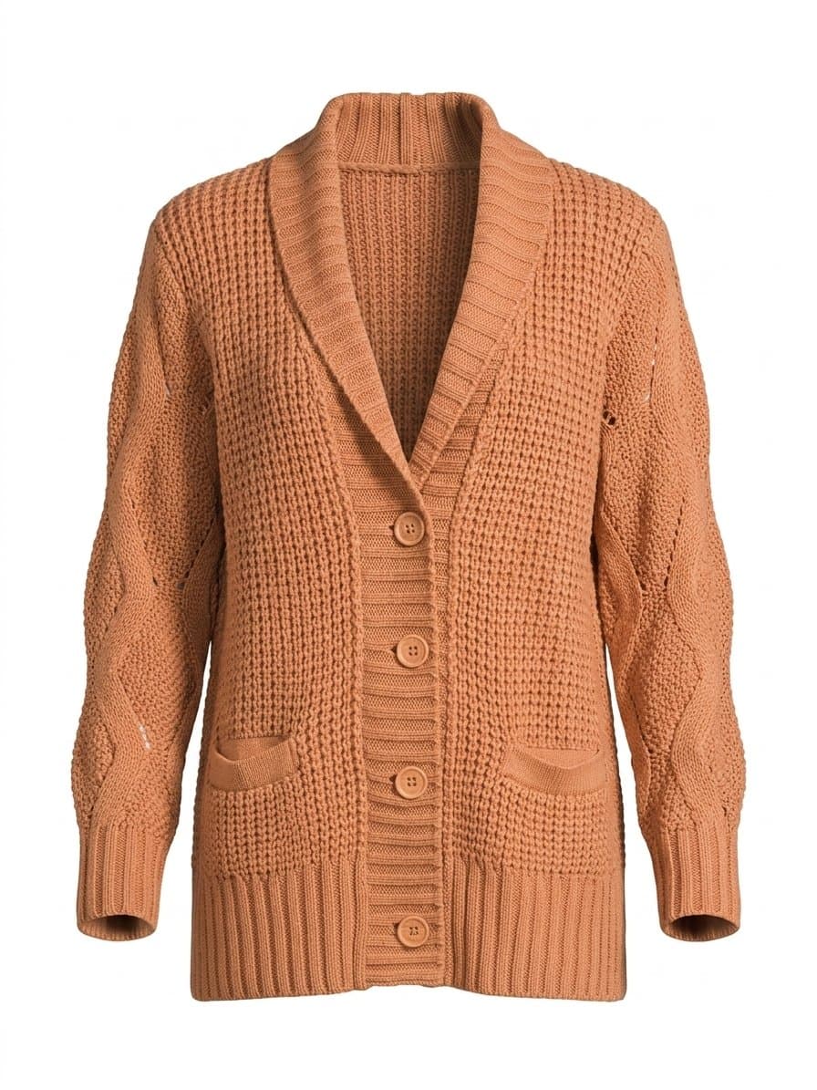 Tricot Caramelo Dianna G, Marrom-claro, tamanho G