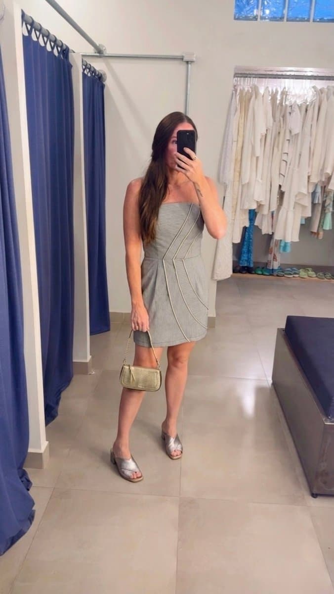 Vestido TQC Tuart, Tuart, Cinza, tamanho P — foto 3