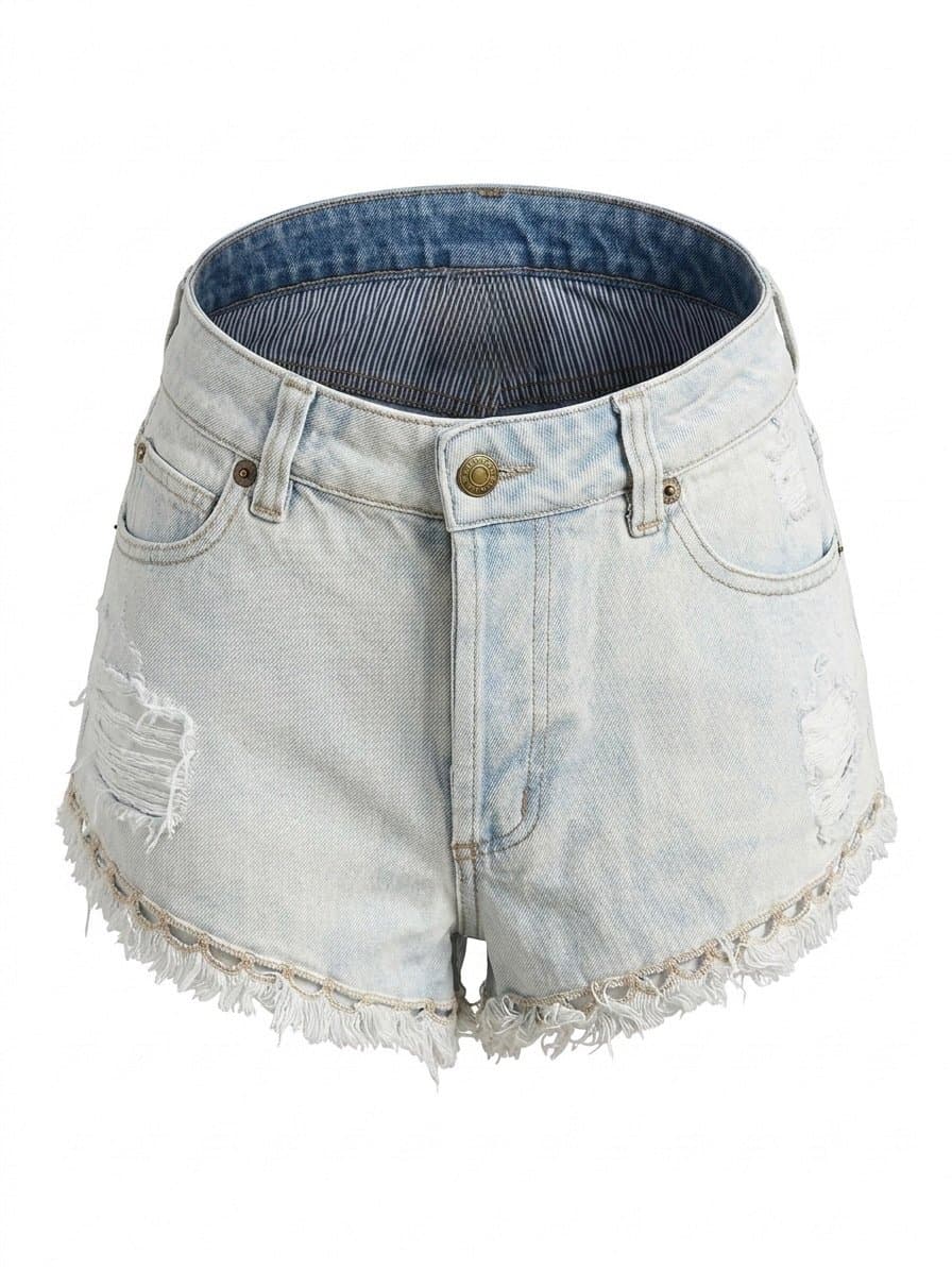 Shorts Jeans Claro Farm 38, Farm, Azul, tamanho 38