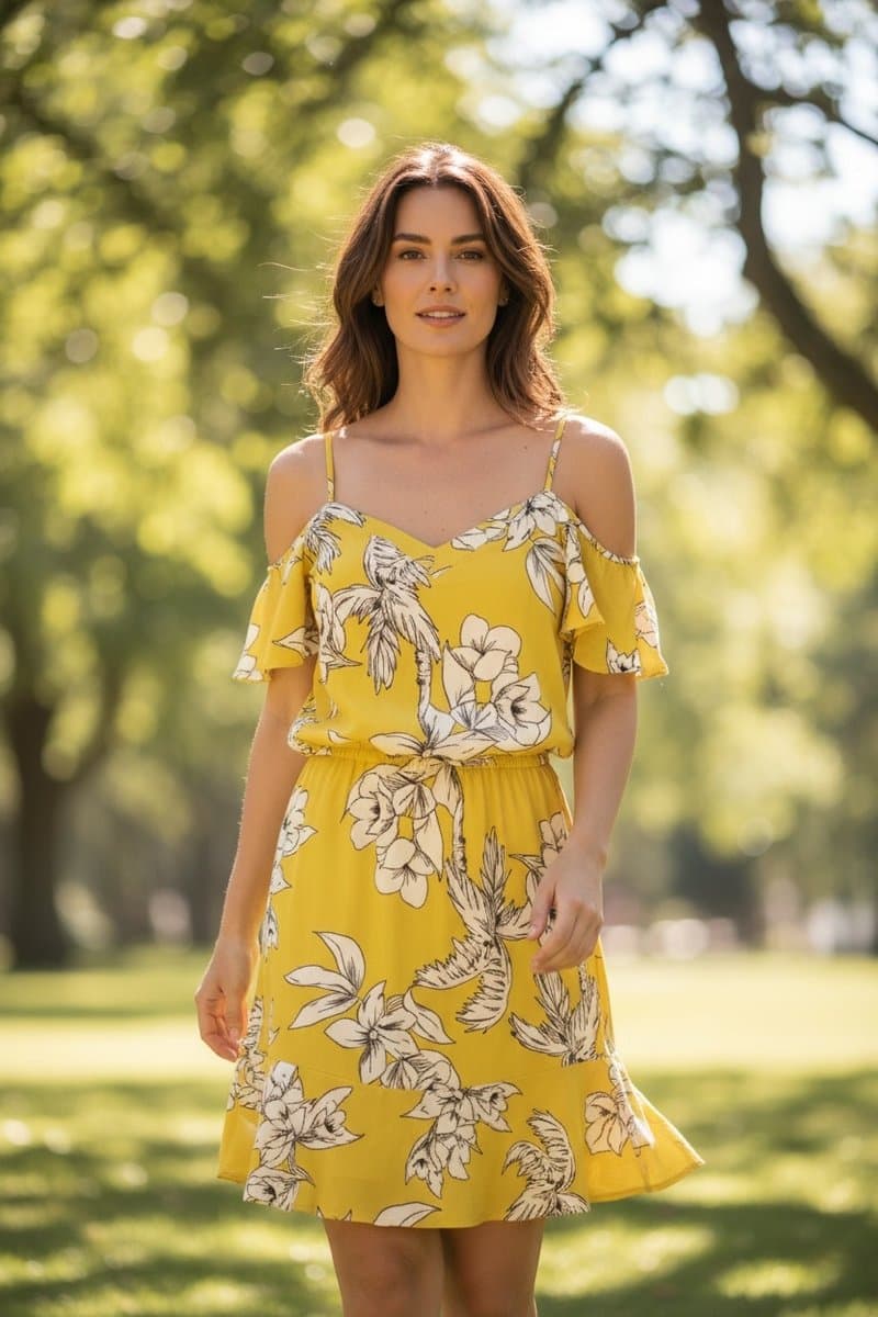 Vestido Lima Estampa Amissima, Amissima, Verde-limão, tamanho M — foto 2
