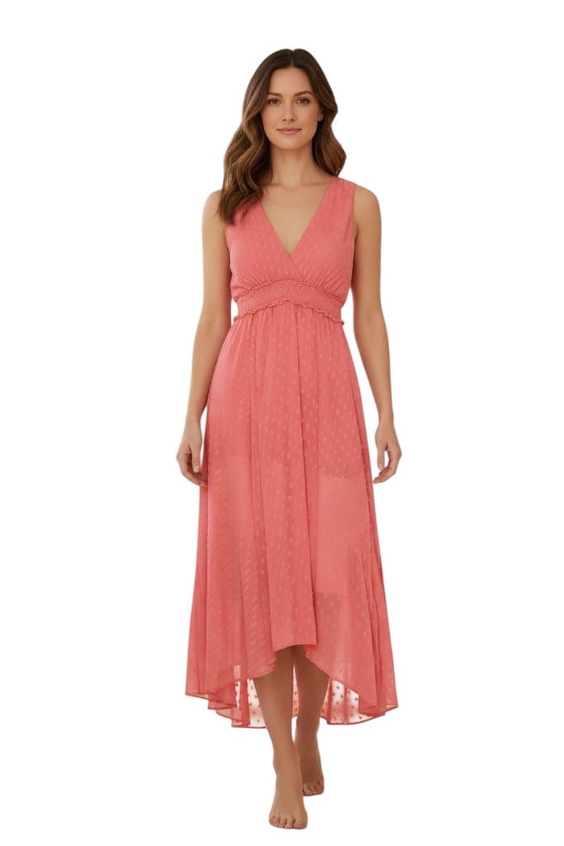 Vestido Goiaba Esmeral M, Coral, tamanho M