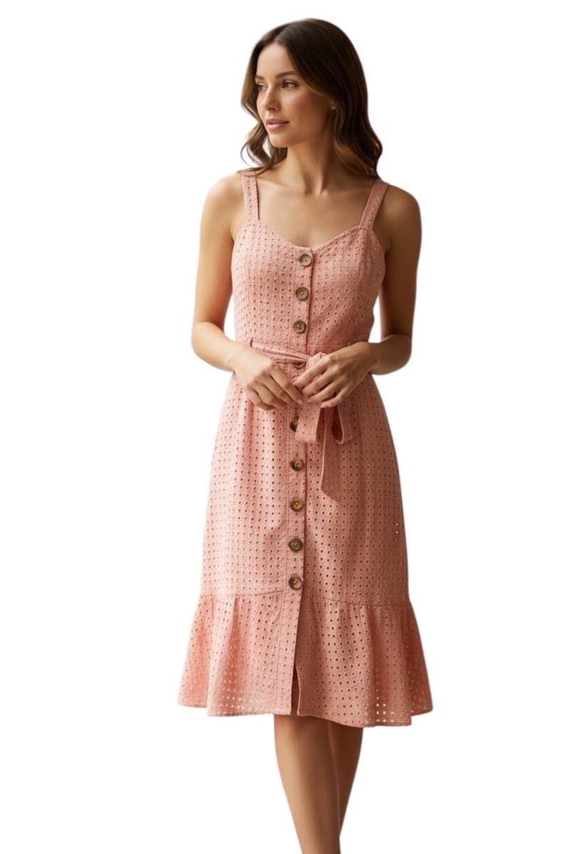 Vestido Lka Chocole Laise Rose P, Chocolê, Rosa, tamanho P — foto 2
