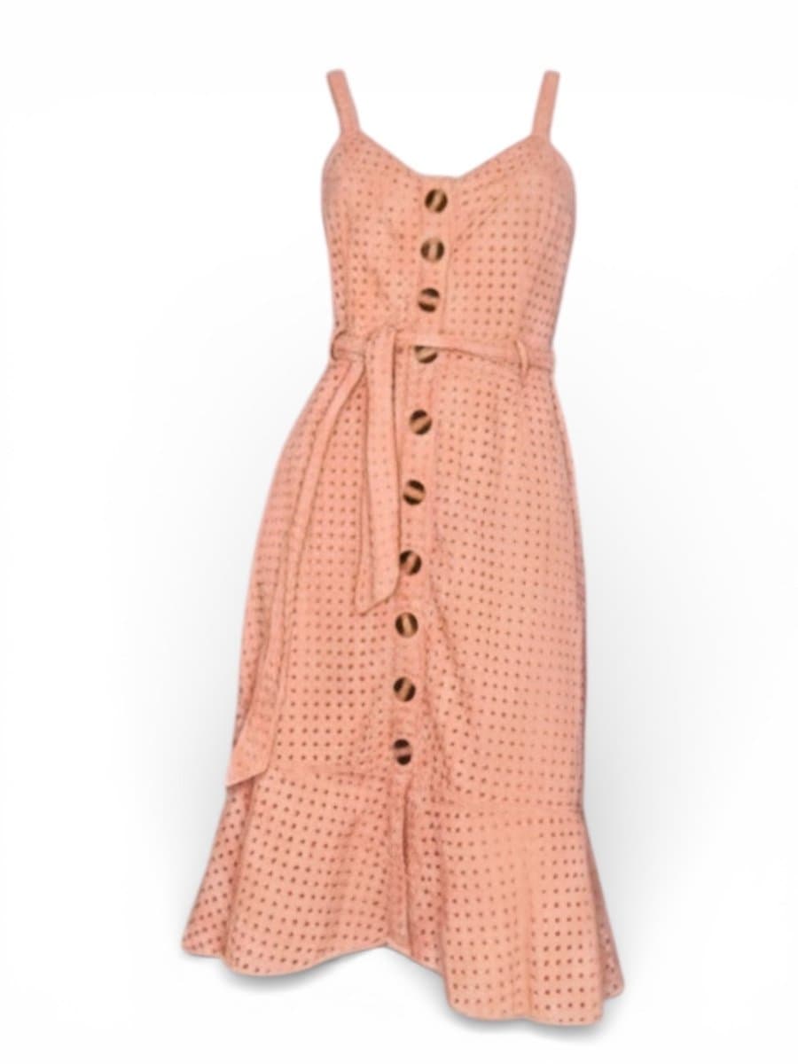 Vestido Lka Chocole Laise Rose P, Chocolê, Rosa, tamanho P