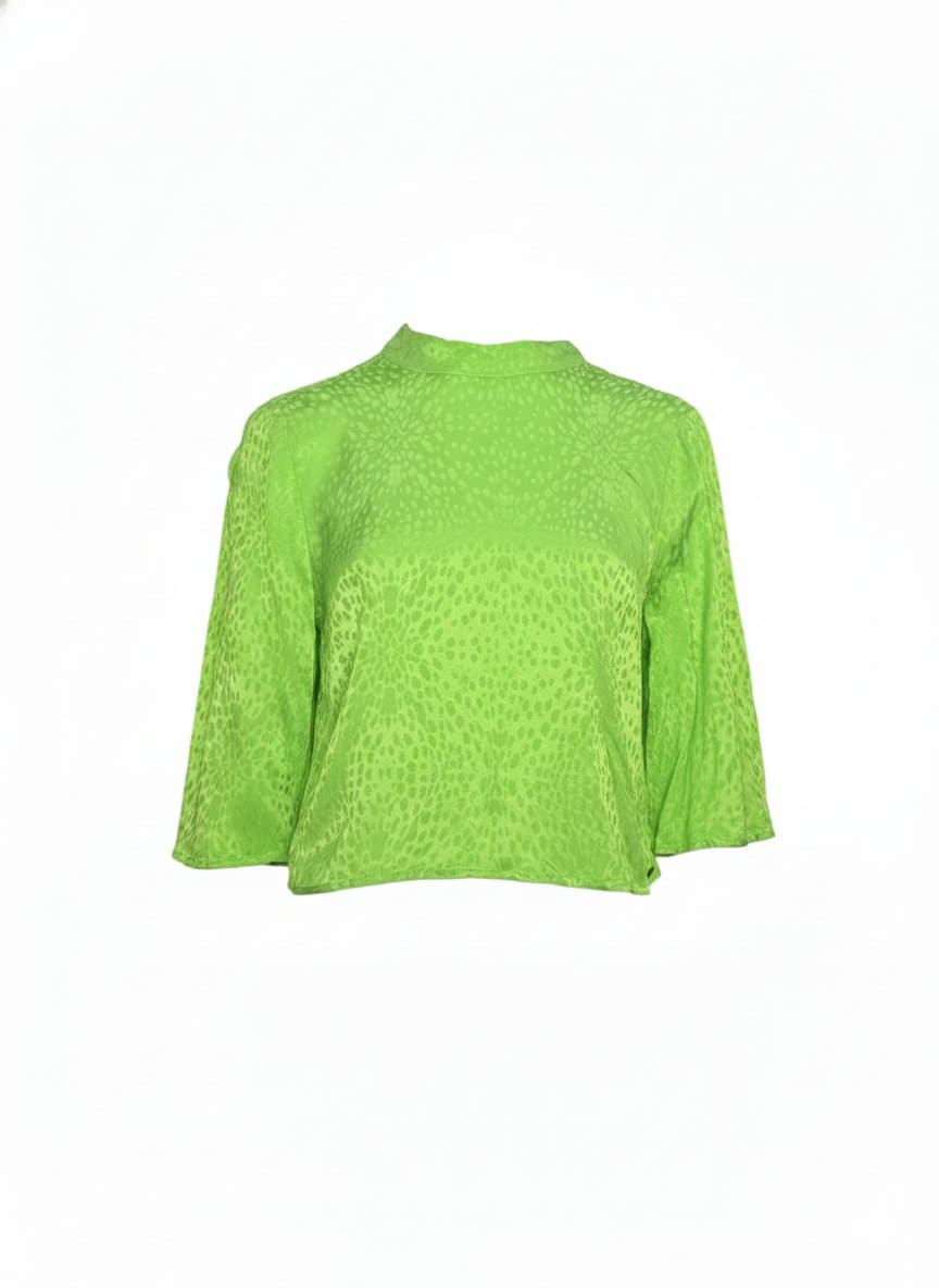 Blusa ML Jacquard Verde Colcci, Colcci, Verde, tamanho M