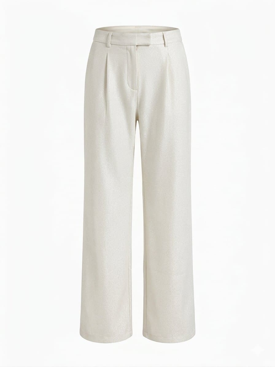 Calça Wide Leg Alfaiataria Prata Myft G, Myft, Prateado, tamanho G
