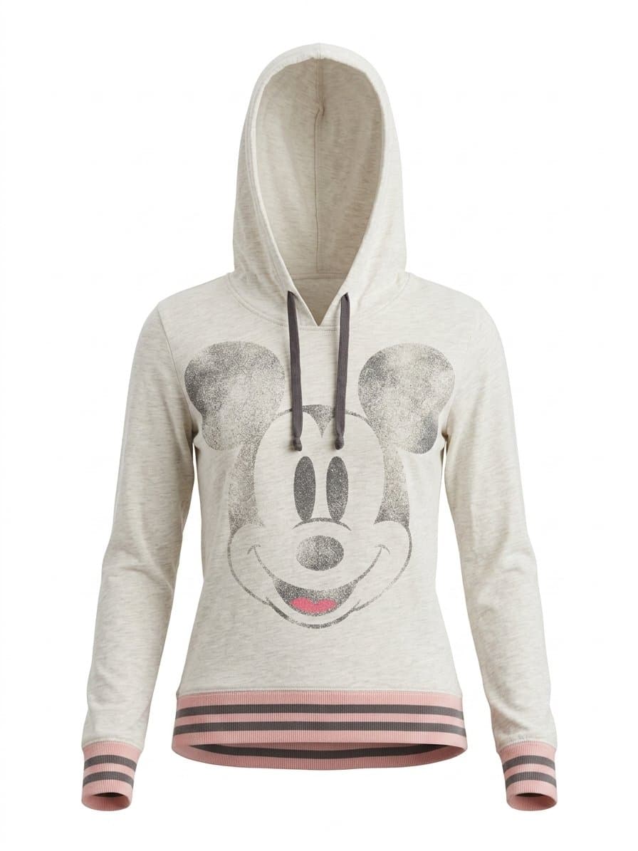 Moletom Mescla Mickey Disney M, Disney, Cinza, tamanho M