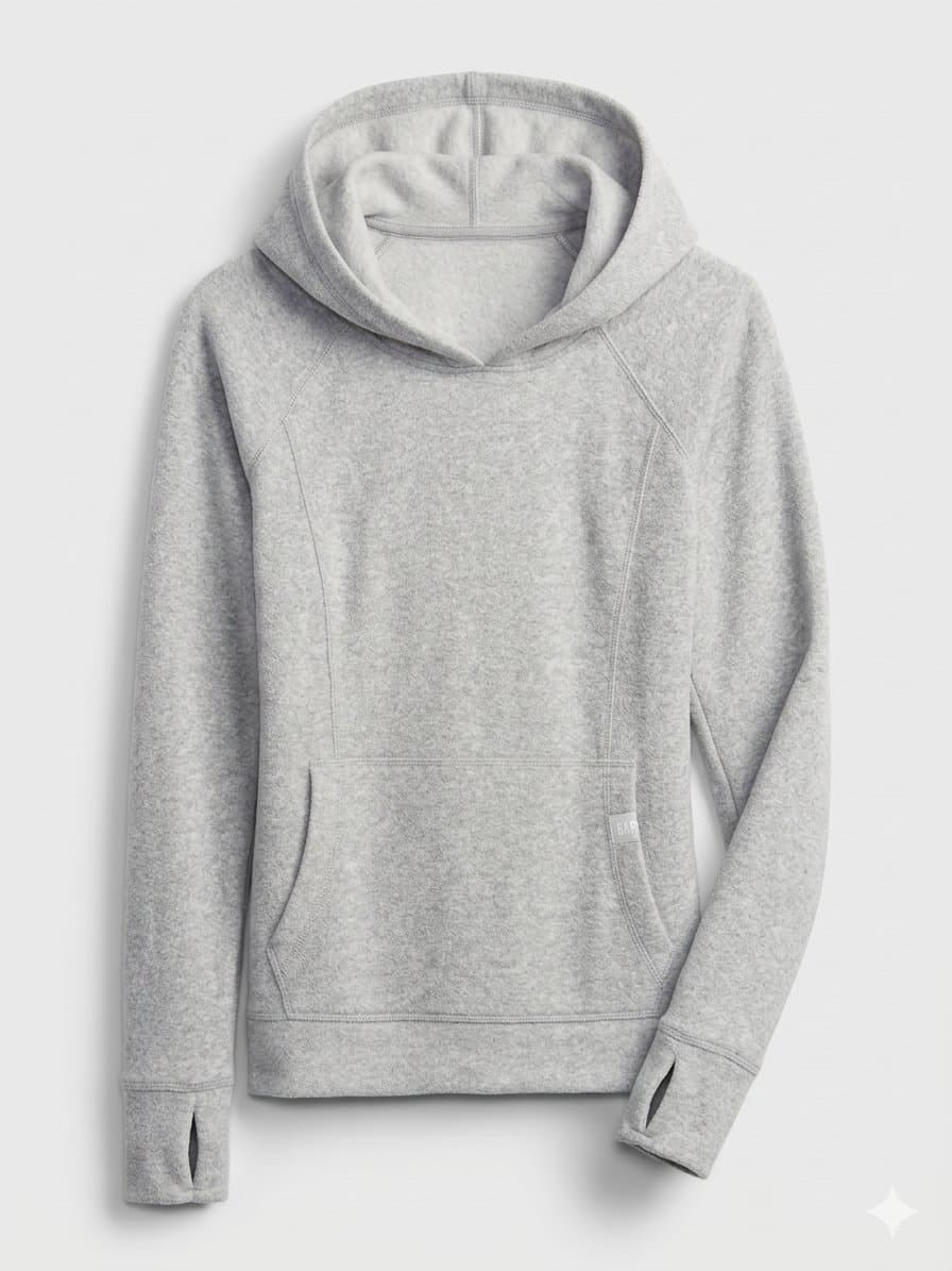 Moletom Fleece Gap Cinza PP, GAP, Cinza, tamanho PP