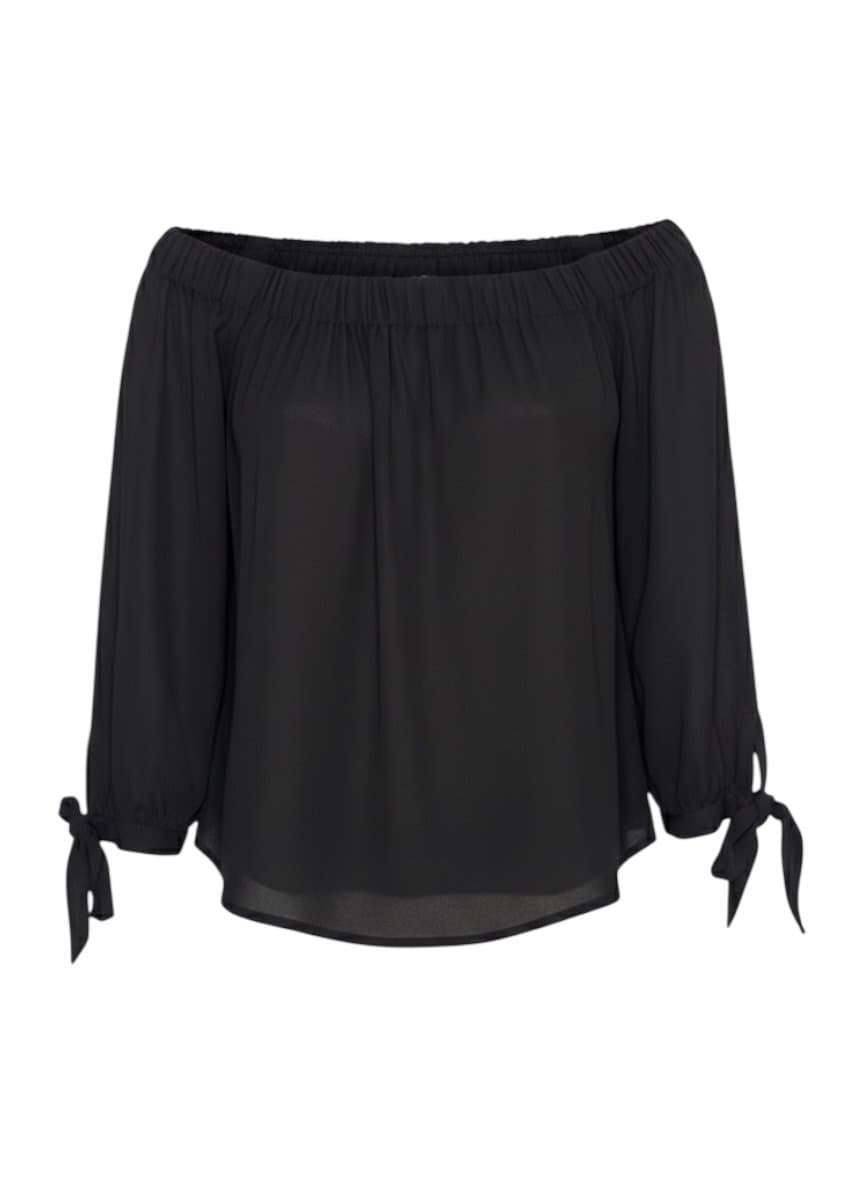 Blusa ML Ciganinha Crepe Preta Express PP, Express, Preto, tamanho PP