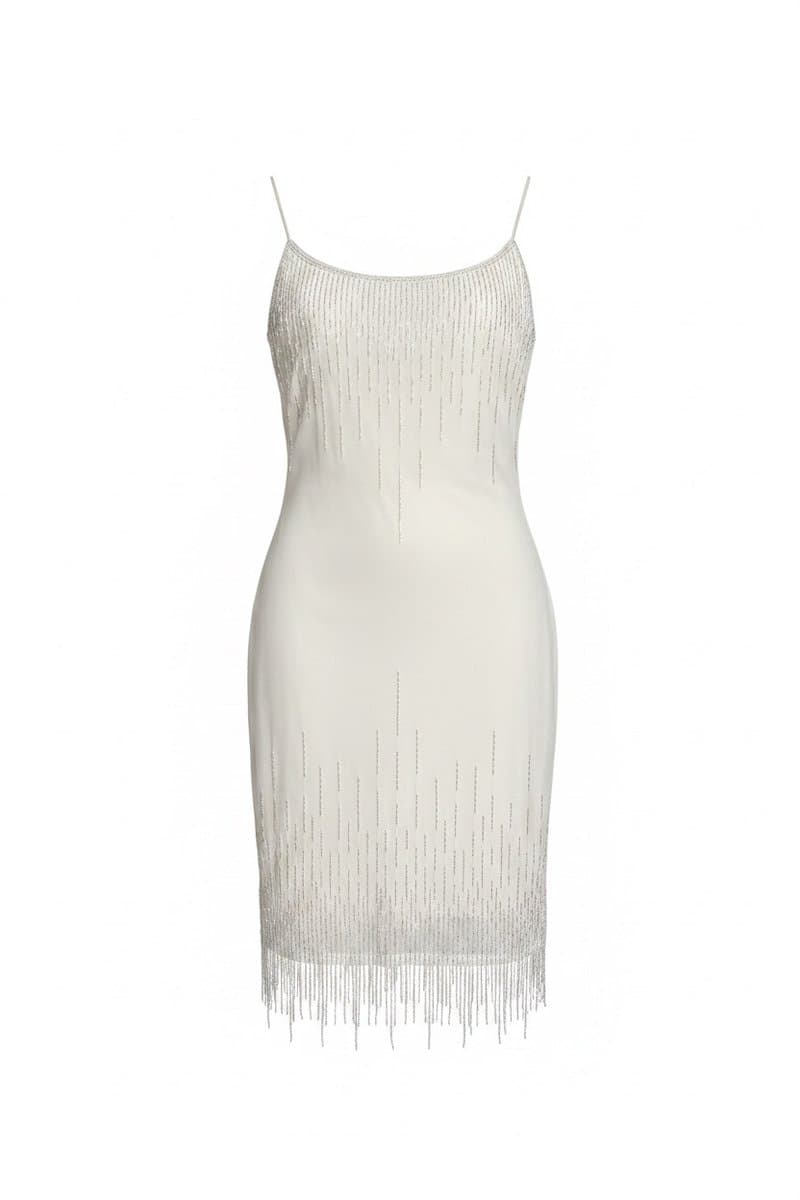 Vestido Branco Bordado Absolut Ny M, Branco, tamanho M