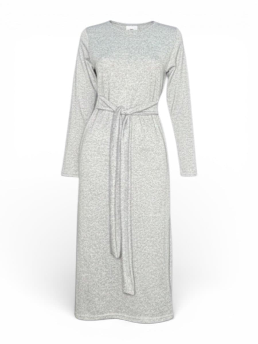 Vestido Malha ML Cinza, Cinza, tamanho P