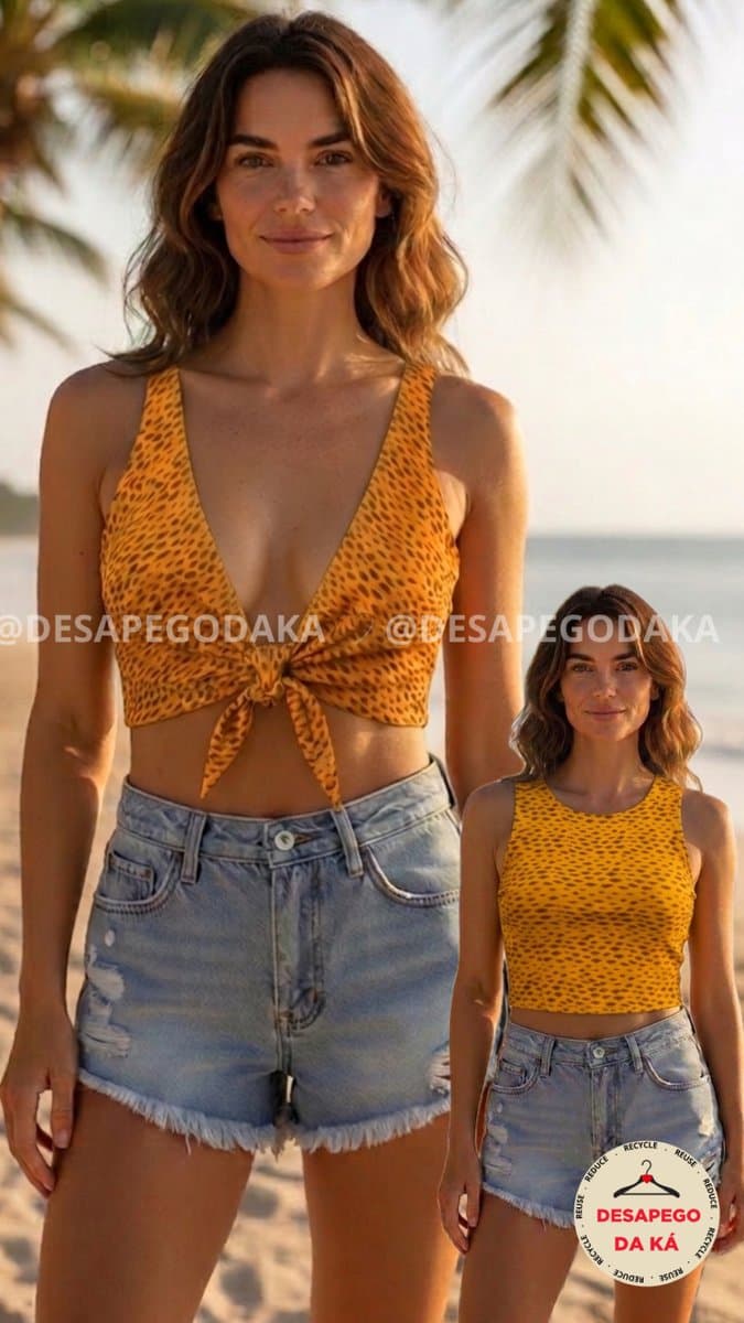 Cropped Double Farm, Farm, Estampada, tamanho P — foto 4