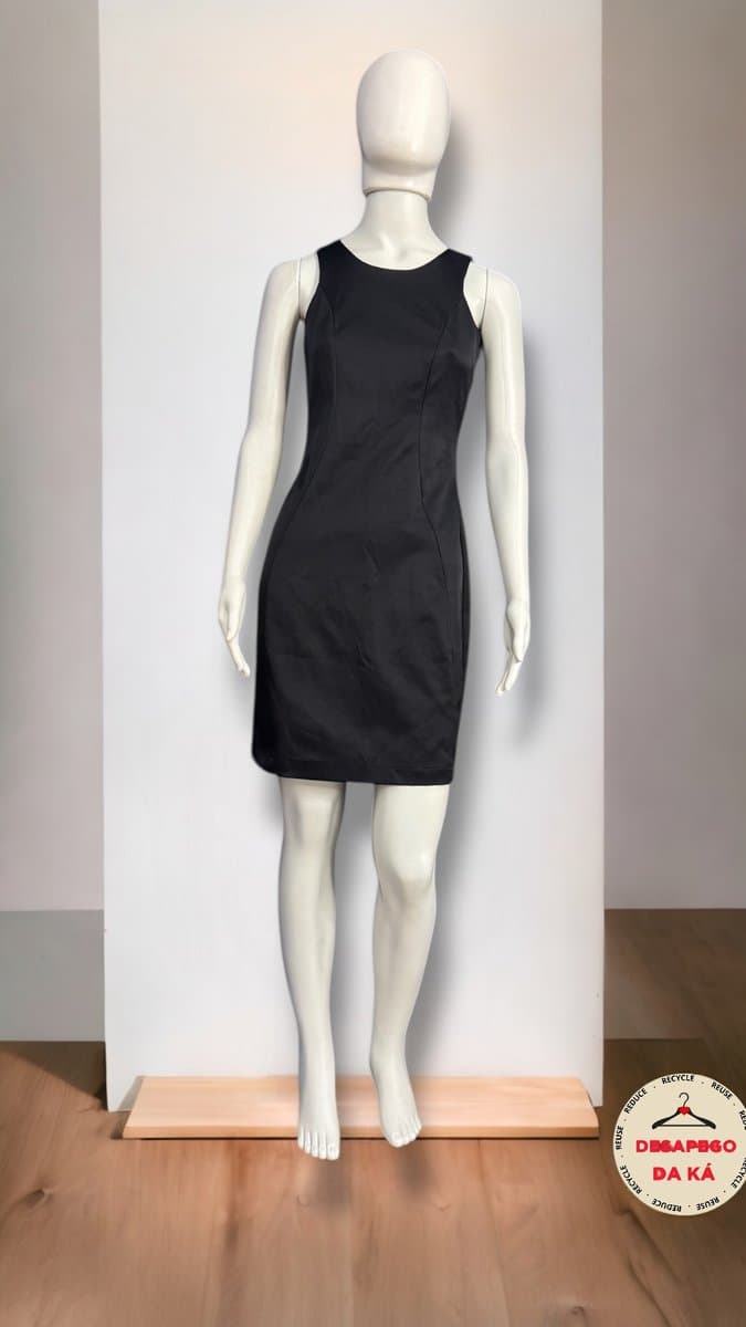 Vestido Preto Básico Nakepe, Preto, tamanho P — foto 3