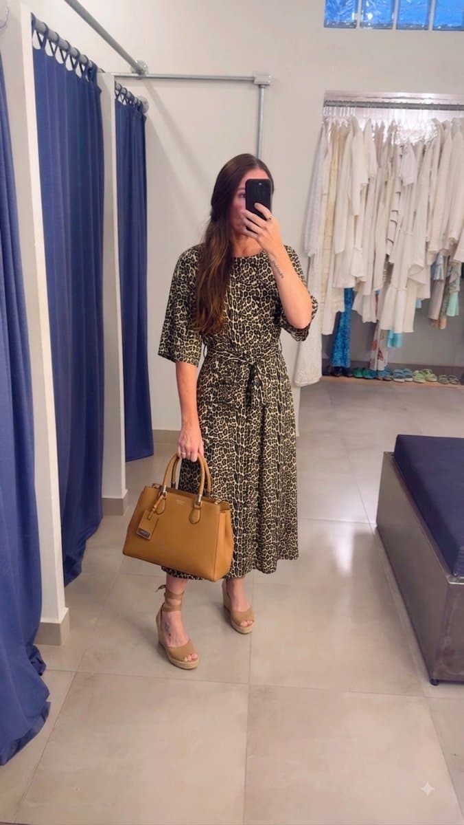 Vestido Tee Animal Print Cortelle, Cortelle, Estampada, tamanho M — foto 3