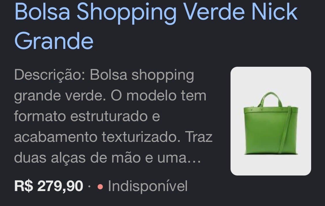 Bolsa Sacola Couro Verde Arezzo, Arezzo, Verde, tamanho Não informado — foto 4