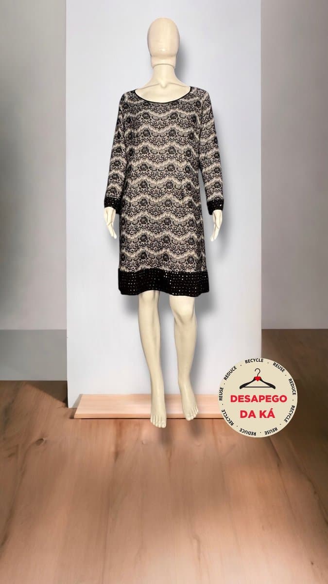 Vestido ML Preto Lelis 44, Lelis Blanc, Preto, tamanho 44 — foto 3