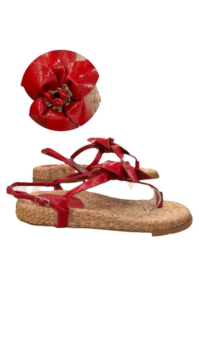 Papete Vermelha Flor Santinato 37, Santinatto, Vermelho, tamanho 37