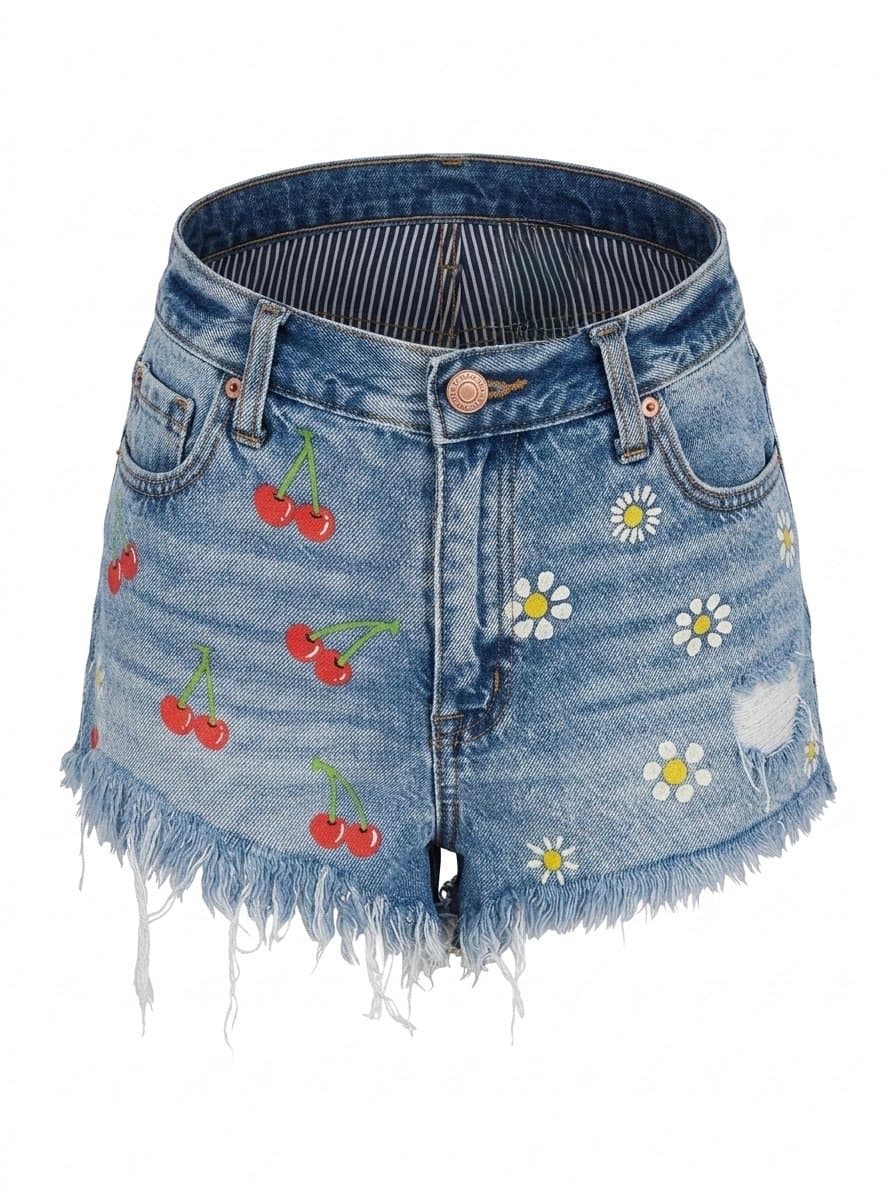 Shorts Jeans Margarida/Cereja Aeropostale 38, Aéropostale, Bordô, tamanho 38
