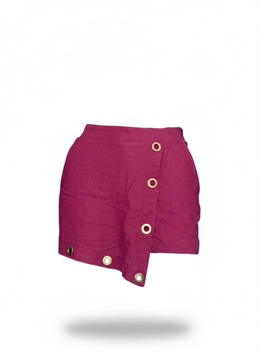 Saia Shorts Fúcsia Delicatti P, Fúcsia, tamanho P
