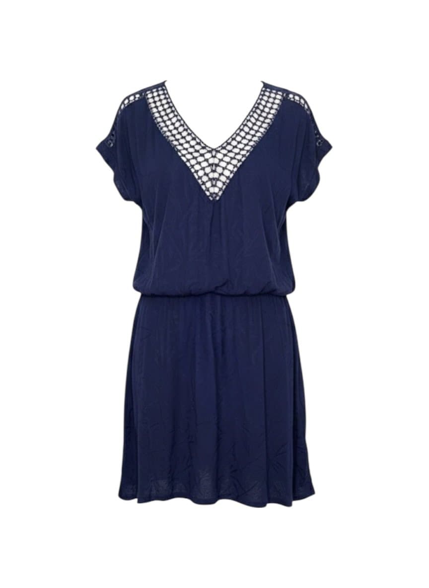 Vestido Marinho Shoulder P, Azul-marinho, tamanho P