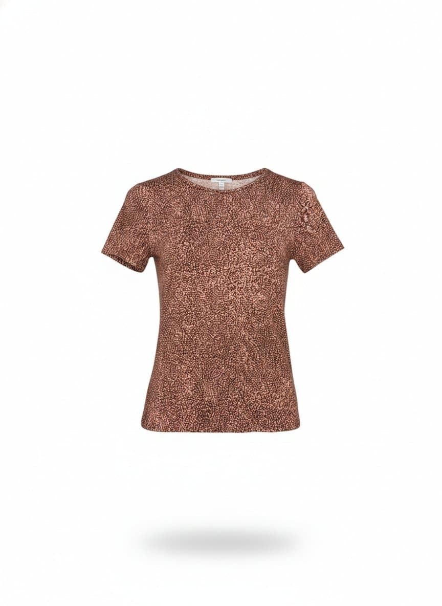 Blusa Malha Pintinha Rose/Marsala M, Rosa, tamanho M
