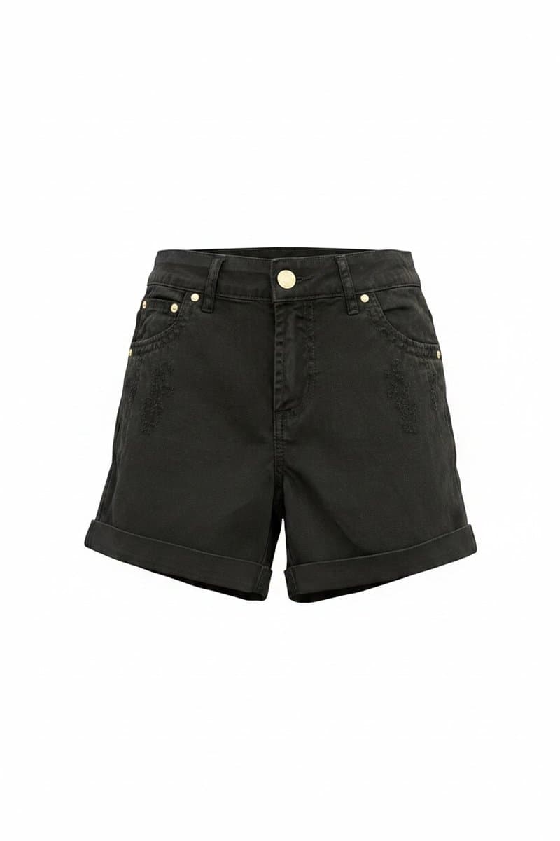Shorts Sarja Preto Carmin, Carmim, Preto, tamanho 36
