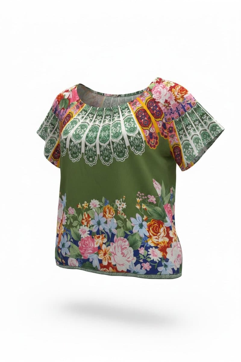 Blusa Estampa Verde Farm, Farm, Verde, tamanho P