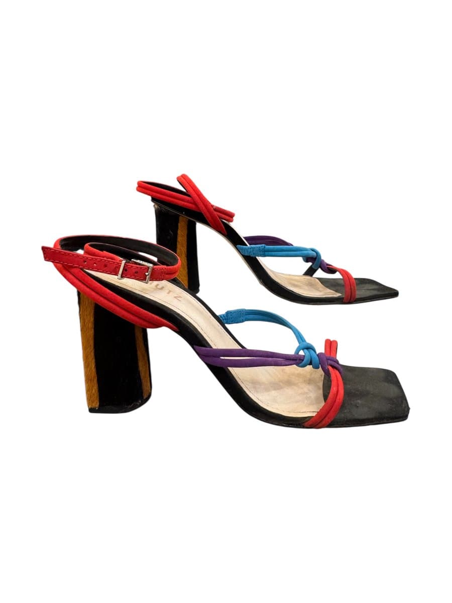 Sandália Tricolor+ Animal Print Schutz 35, Schutz, Estampada, tamanho 35
