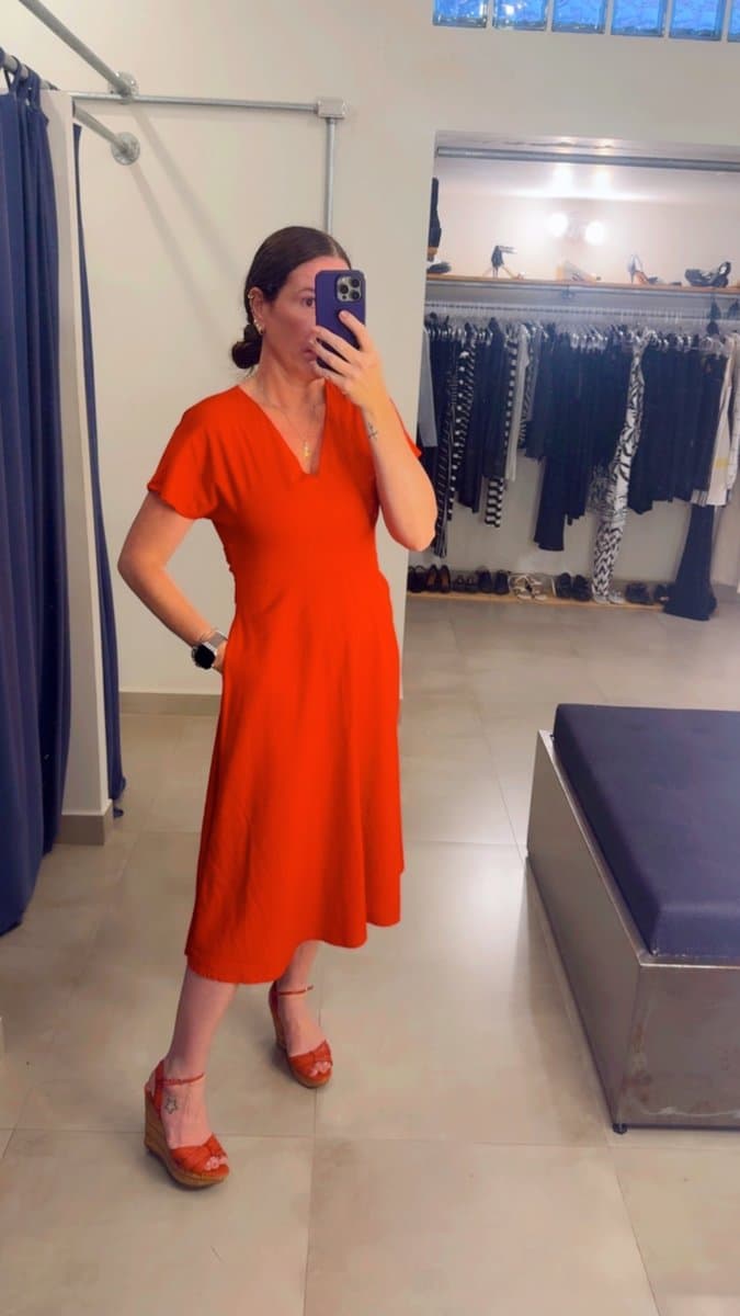Vestido Vermelho Midi Aqua, Vermelho, tamanho P — foto 3