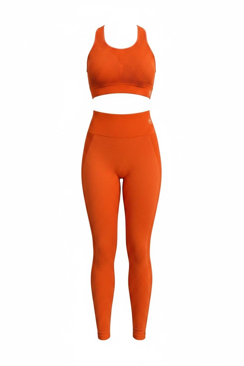 Conjunto Fitness Ferrugem, Terracota, tamanho P