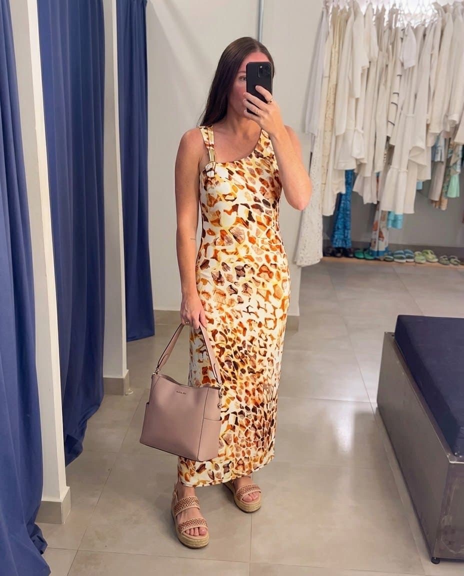 Vestido Longo Animal Print Reserva Natural, Reserva, tamanho 42 — foto 3