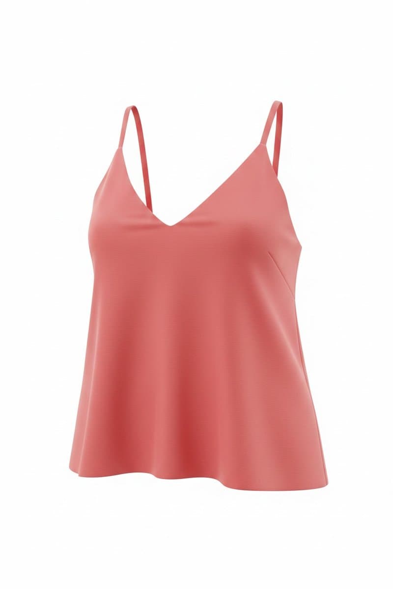 Regata Crepe Goiaba Dress To, Dress To, Coral, tamanho M