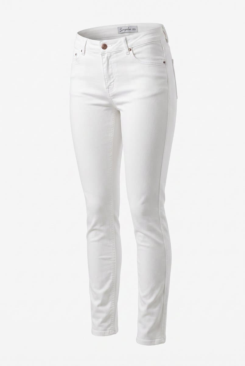 Calça Skinny Sarja Off Zara, Zara, Branco, tamanho 38