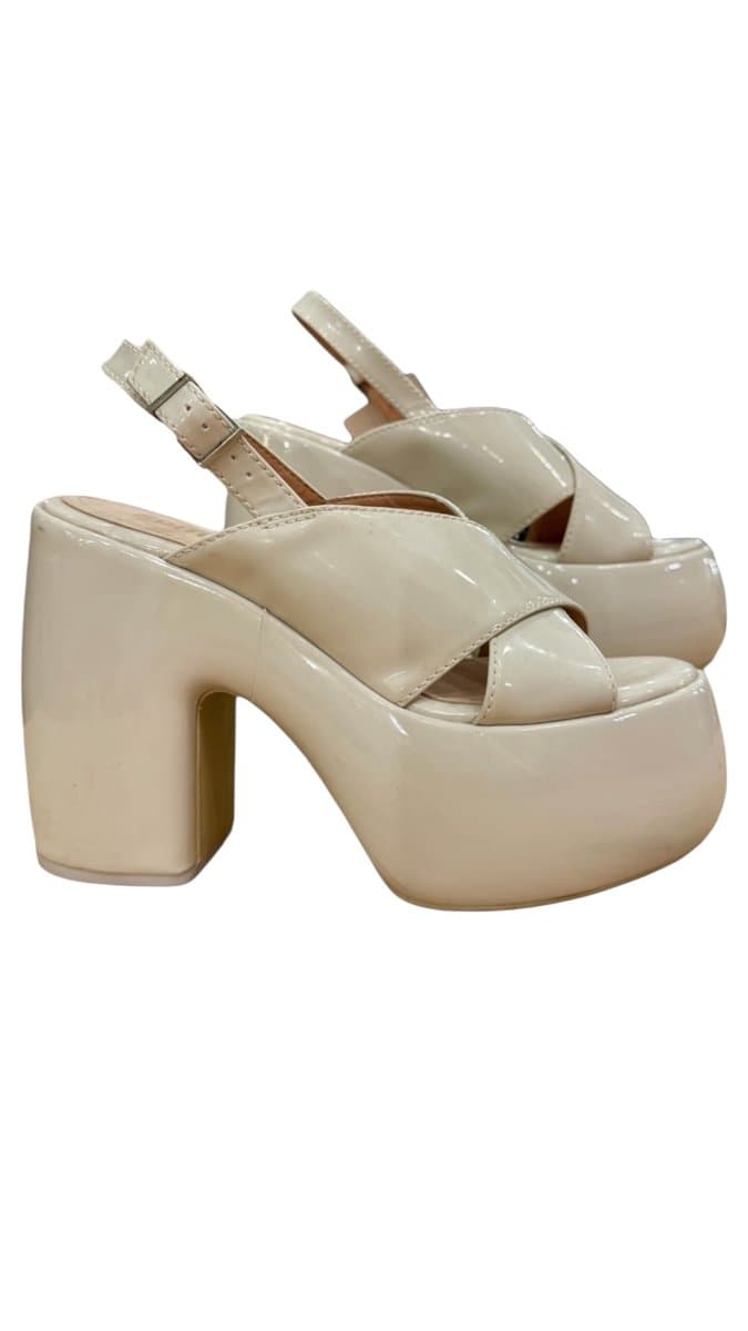 Sandália Plataforma Off Schutz 38 51 Smd-132, Schutz, Branco, tamanho 38