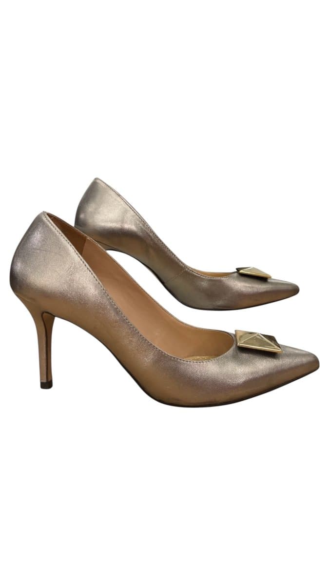 Scarpin Metalizado Specchio Brand 37, Specchio, Dourado, tamanho 37