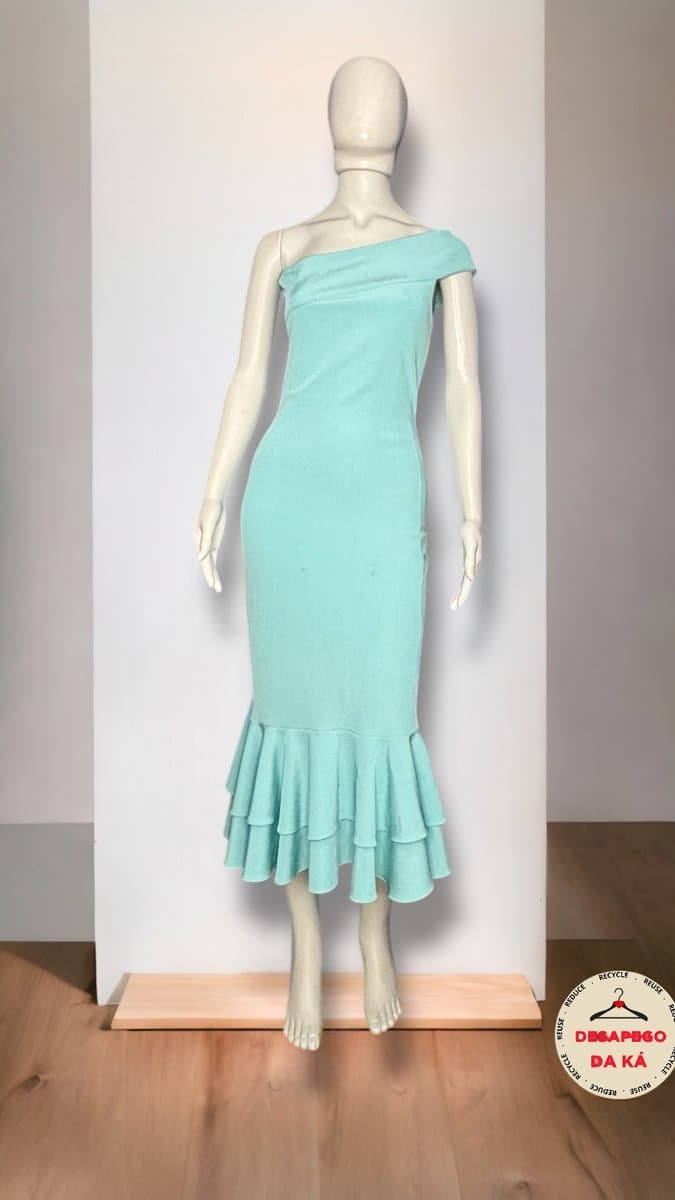 Vestido Verde Água Zeb M, Água, tamanho M — foto 2