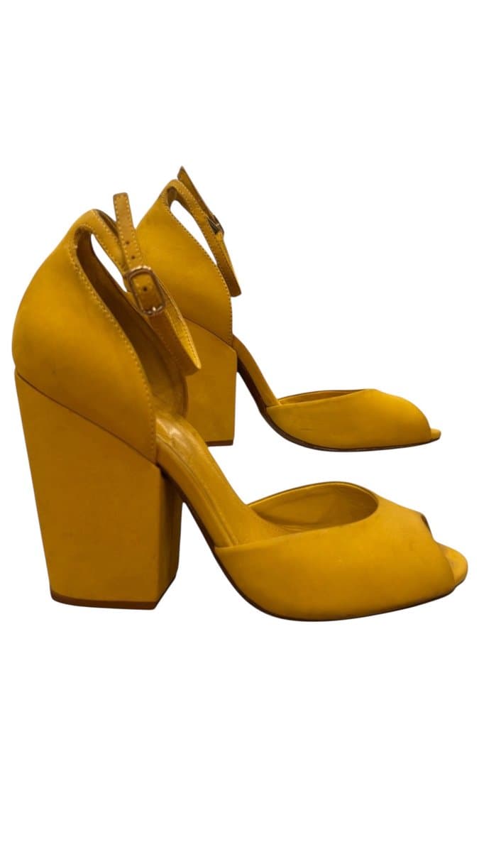 Sandália Amarela Schutz 37, Schutz, Amarelo, tamanho 37