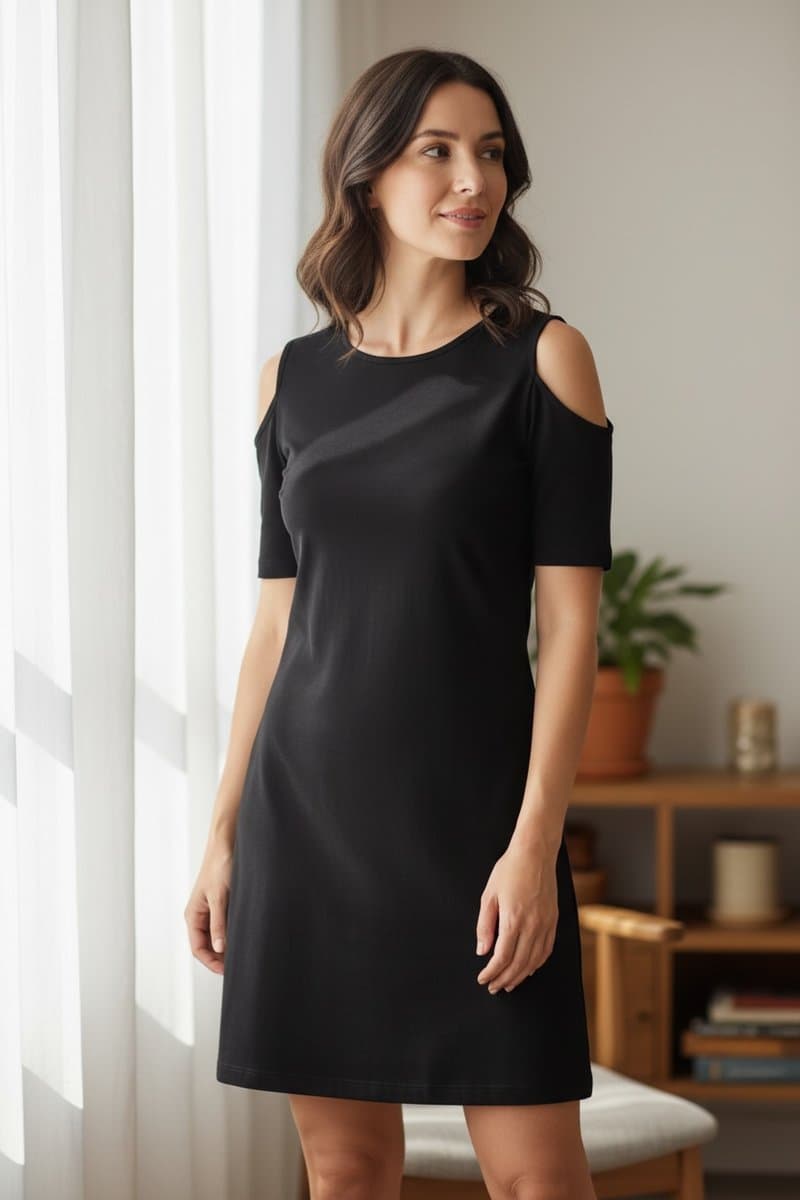 Vestido Preto Básico CKJ P, Calvin Klein, Preto, tamanho P — foto 2