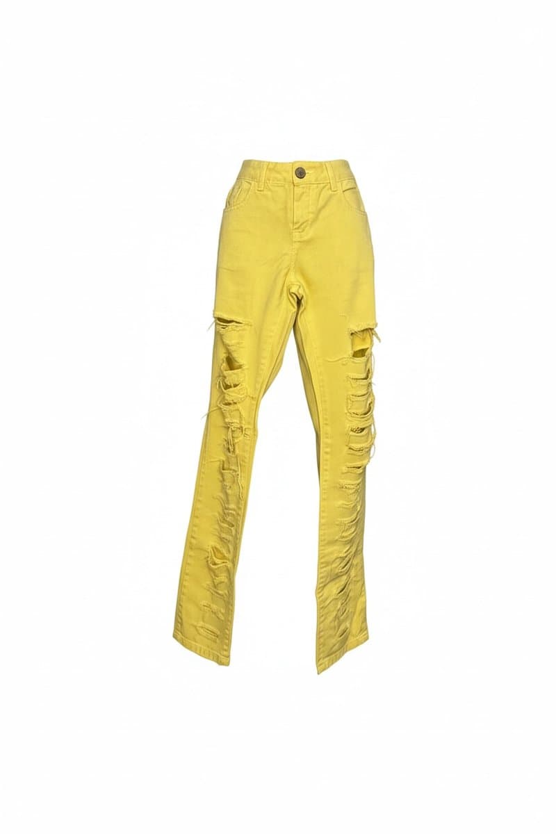 Calça Amarela Eva, Amarelo, tamanho 40