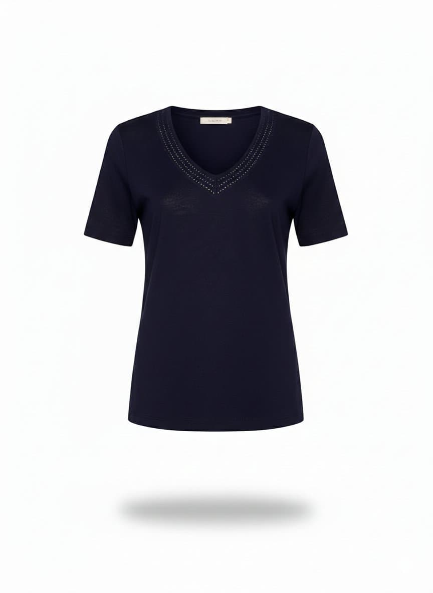 Blusa Marinho Tricot Daslu, Daslu, Azul-marinho, tamanho G