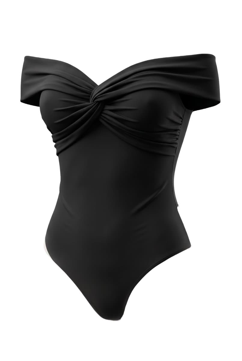 Body Preto Nó Decote, Preto, tamanho P