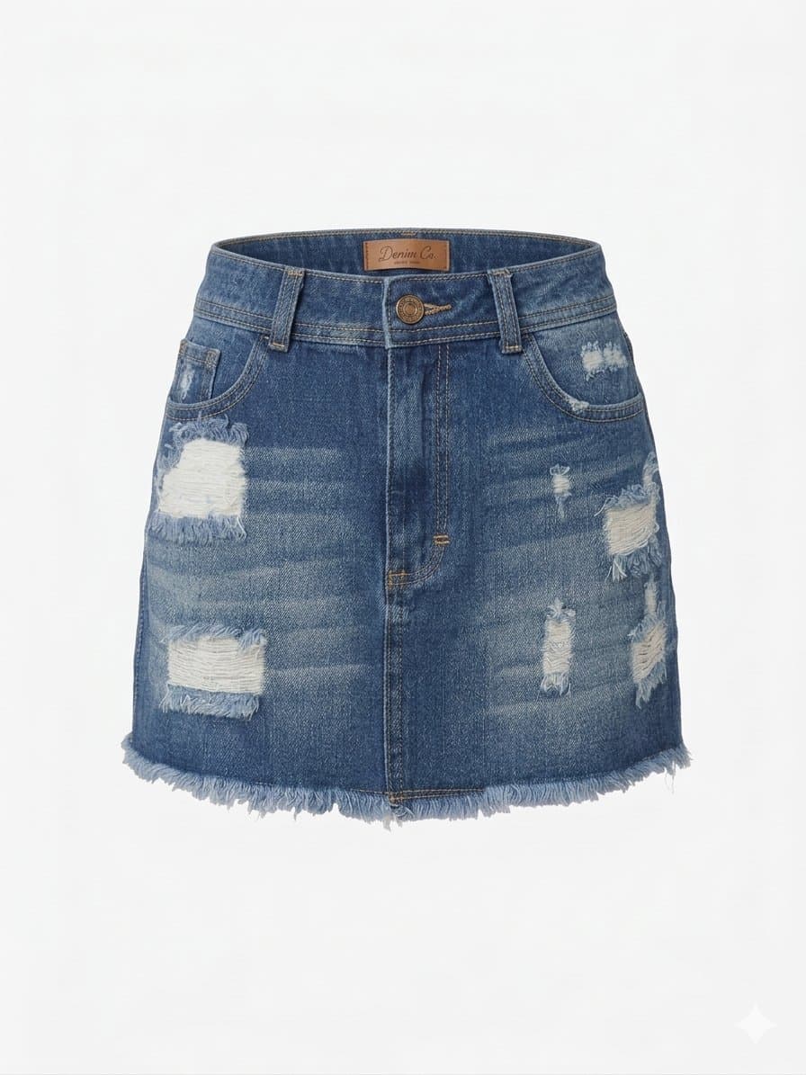 Saia Jeans Dzarm 44, Dzarm, Azul, tamanho 44