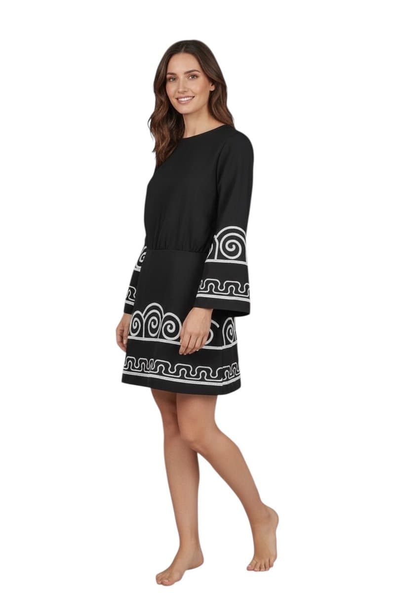 Vestido PB Bordado P, Preto, tamanho P