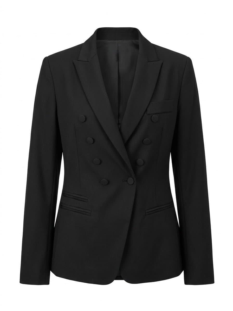 Blazer Preto Heloisa Machado P, Preto, tamanho P