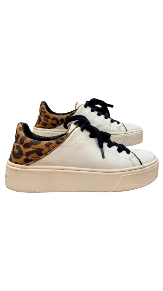 Tênis Branco Animal Print Schutz 36, Branco, tamanho 36