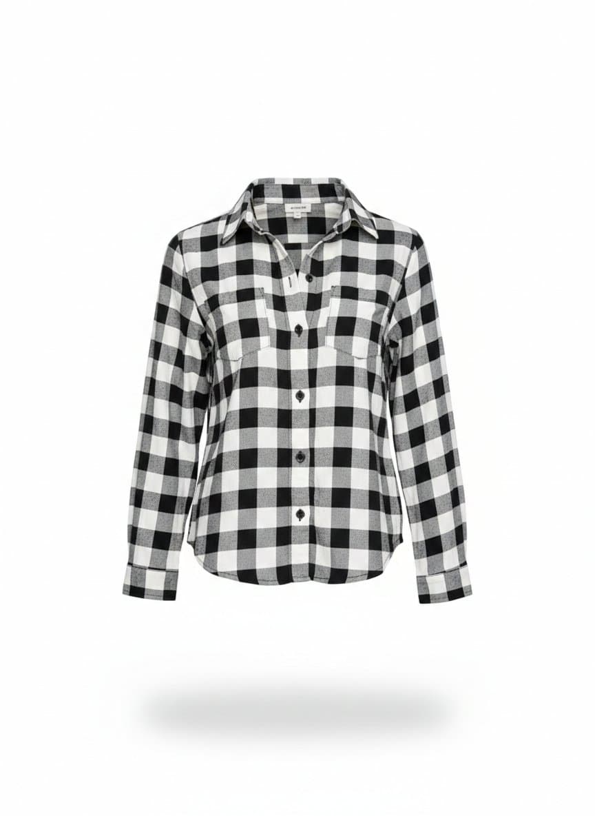 Camisa Xadrez PB Ms P, Preto, tamanho P