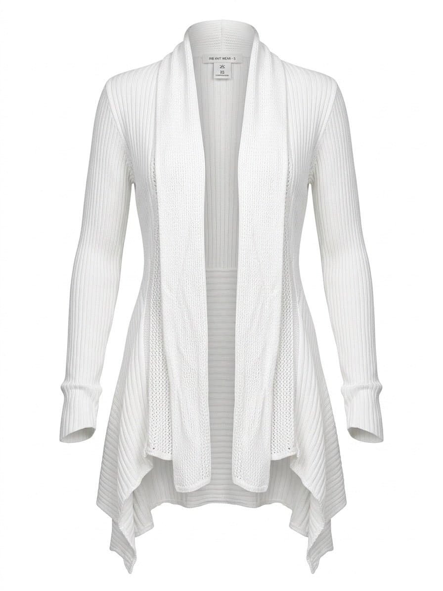 Cardigan Off Tricot Sacada, Sacada, Branco, tamanho UN