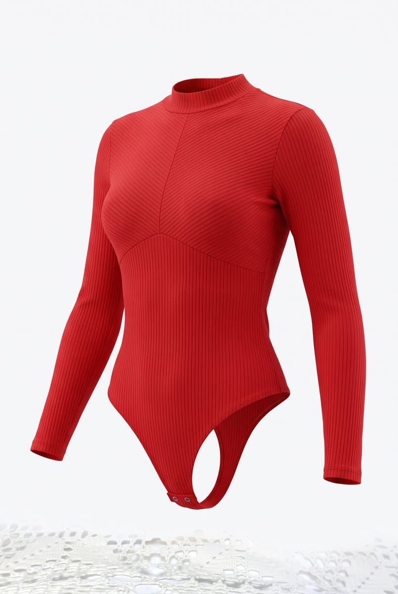Body Canelado Telha G, Terracota, tamanho G