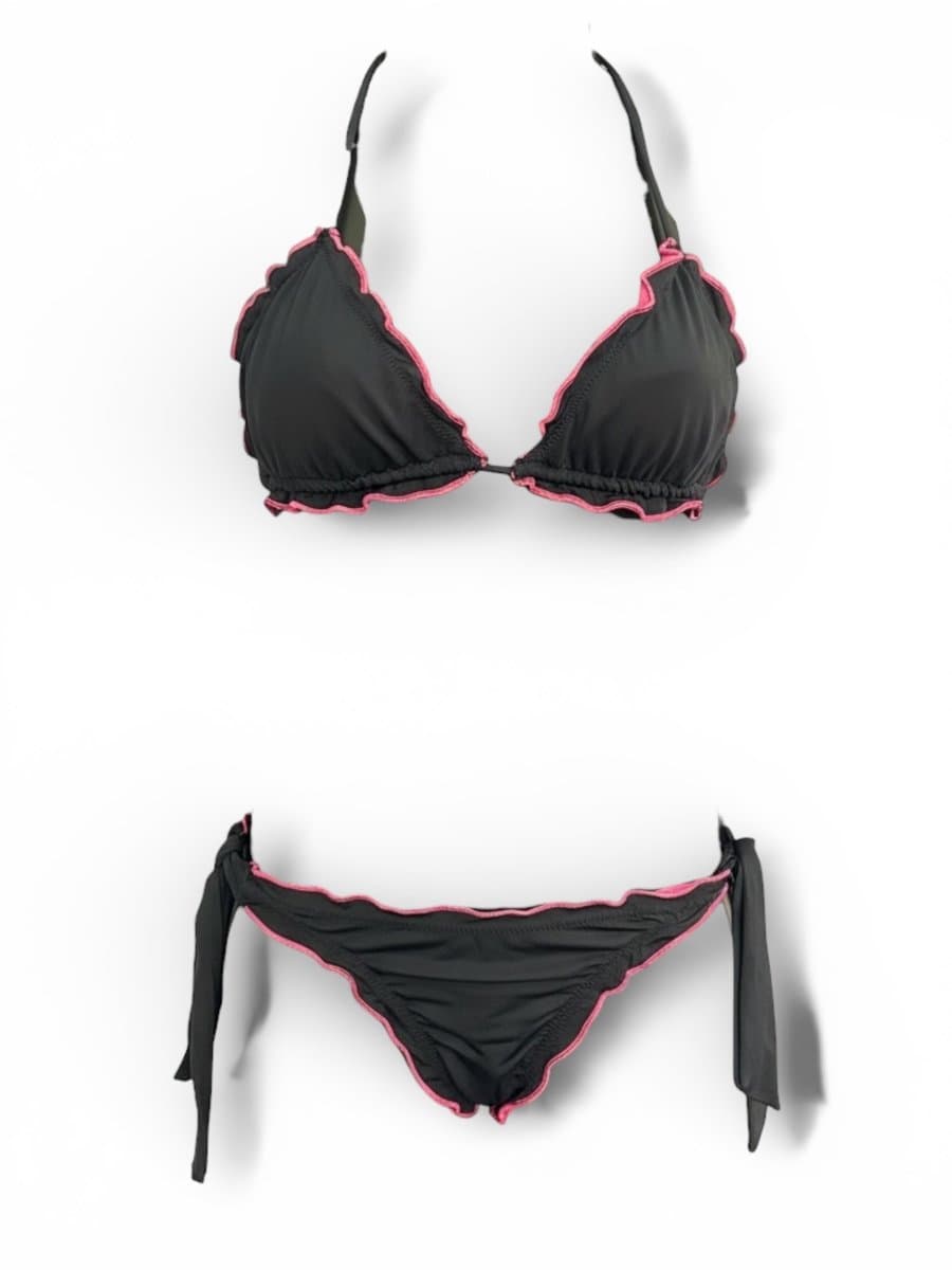 Biquíni Preto/Pink G, Preto, tamanho G