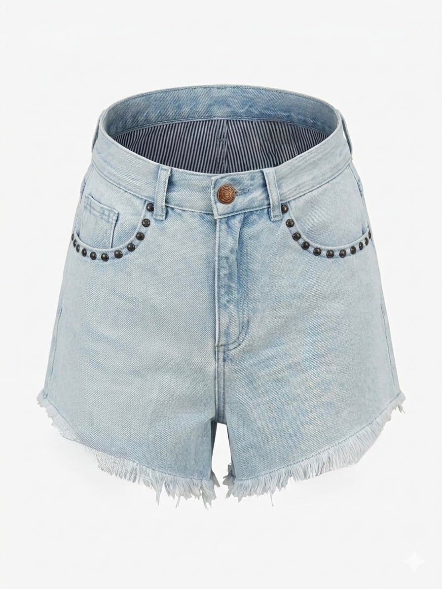 Shorts Jeans Monnari Tachas 38, Monari, Azul, tamanho 38