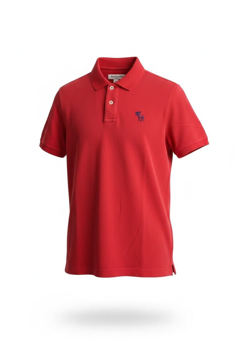 Polo Vermelha Abercrombie, Abercrombie & Fitch, Vermelho, tamanho XGG